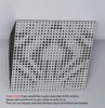 A corner bass trap acoustic panel with a dotted pattern, shown mounted on a wall. Podgląd zdjęcia produktu