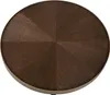 BELIANI Couchtisch Dunkle Esche / Schwarz / Gold MDF runder Produktbild-Vorschau 6
