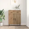 vidaXL Artisan dubový příborník 69,5 x 34 x 90 cm materiál Náhled obrázku produktu 4