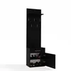 A black coat rack and shoe cabinet. Produktbild-Vorschau