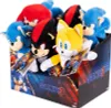 A box filled with Sonic the Hedgehog plush toys. Produktbild-Vorschau