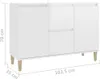 Kredens biały wysoki połysk 103,5x35x70 cm materiał Podgląd zdjęcia produktu 8