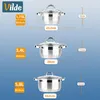 Vilde | Kochtopf Set 3-teilig - mit Glasdeckeln - 1,75 / Produktbild-Vorschau 5
