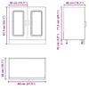 vidaXL Spülenunterschrank Kalmar Weiß 80x46x81,5 cm Produktbild-Vorschau 8