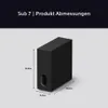 Sony SA-SW7, 100 W, Actieve subwoofer, Zwart, 20 W, 0,3 W, Productafbeelding-voorbeeld 6