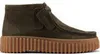 CLARKS Schnürschuhe Torhill Moss Dark Green Nub mit Produktbild-Vorschau 14