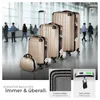 tectake® Hartschalenkoffer-Set Cleo 4-teilig, 3 Trolleys, 1 Produktbild-Vorschau 3