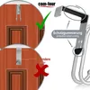 com-four® 8x Türhaken - Doppel-Kleiderhaken mit Produktbild-Vorschau 3