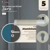 A close-up marketing image of a door handle set, showcasing its design and material. Produktbild-Vorschau
