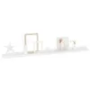 vidaXL Étagères murales 4 pcs. Blanc brillant 100x9x3 cm Voir les images du produit 10