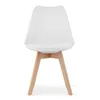 Set da pranzo 1+4, tavolo KAMI 80x80 bianco + sedia BALI Anteprima dell’immagine prodotto 4