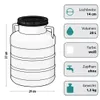 Weithalsfass 20 Liter Sauerkrautfass Regen Fass Gepäcktonne Produktbild-Vorschau 2