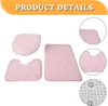 Badezimmerteppich-Sets, 3-teilig, Toilettendeckelbezug, Produktbild-Vorschau 4