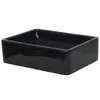vidaXL Umyvadlo keramické obdélníkové černé 41 x 30 x 12 cm Náhled obrázku produktu 4