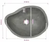 vidaXL Waschbecken Flussstein Oval (37-46)x(29-36) cm Produktbild-Vorschau 6