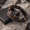Herren  Armband mit matten schwarzen Steinen und Produktbild-Vorschau 3