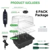 A product image showing a 6-pack of seedling starter kits with various components and labels. Anteprima dell’immagine prodotto