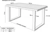 Esstisch Baumkante Holz-Optik Wildeiche 120 x 80 U-Gestell Produktbild-Vorschau 7