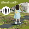 Lot de 8 dalles COSTWAY 39,5 x 39,5 cm avec piquets, dalles Voir les images du produit 6