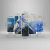 Bild auf Leinwand - Leinwandbild - 5 Teile - Pferd Aquarell Produktbild-Vorschau 3