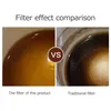 Comparison of filter effects, showing a clear liquid on the left and a murky liquid on the right. Podgląd zdjęcia produktu