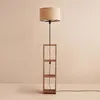 Opviq, AYD-3466, Stehlampe aus Holz, 100 % Stoff, Beige, 21 Produktbild-Vorschau 1