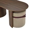 MODFU 3-delige salontafelset met een ovale salontafel en 2 Productafbeelding-voorbeeld 8