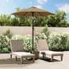 vidaXL Parasol Taupe 200 x 224 cm Aluminium Voir les images du produit 2