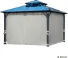 Alu Pavillon PAGODE 3,5x3,5m hellgrau mit Moskitonetz Produktbild-Vorschau 9