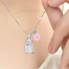 Katze Kinderkette Echtsilber I Kater Kette Geschenk für Tierfreunde I 38cm Produktbild-Vorschau