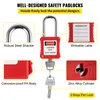 VEVOR Lockout Tagout Kit 58 pezzi. Lucchetto sezionatore, Anteprima dell’immagine prodotto 4