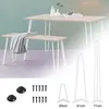 Pieds de table (set de 4) Hairpin Leg Pieds de table en Voir les images du produit 2