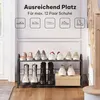 EUGAD Schuhregal mit 3 Ebenen leichte Schuhablage für 9-12 Produktbild-Vorschau 2