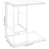 vidaXL Stolik boczny czarny 55x36x59,5 cm materiał Podgląd zdjęcia produktu 11