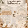 24 Stück Kleiderbügel Clips aus Samt, Hosenbügel Klammern Produktbild-Vorschau 5