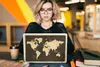 MuchoWow® Laptop Aufkleber Sticker Cover Weltkarte - Produktbild-Vorschau 5