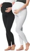 Be Mammy Damen 2er Pack Lange Umstandsleggings aus Produktbild-Vorschau 1