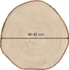 Holz Baumscheibe natur XL - 40-45 cm - Deko Holz Scheibe - Produktbild-Vorschau 2
