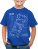 style3 SNES Controller Blaupause Kinder T-Shirt 16-Bit Produktbild-Vorschau 1