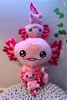 Axolotl Kuscheltier Echse Molch Figur Plüsch 22 cm Plüsch Produktbild-Vorschau 3