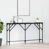 vidaXL Konzolový stolek vzhled černého dubu 140 x 23 x 75 Náhled obrázku produktu 2