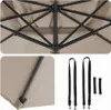 Roma Parasol Taupe 286 x 284 x 265 cm Aluminium und Produktbild-Vorschau 9