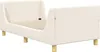 vidaXL Kinderbettgestell mit Kopfteil Creme 80 x 160 cm Produktbild-Vorschau 4