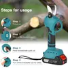 Akku Astschere Elektrische Gartenschere Drahtlose für Motor Produktbild-Vorschau 6