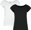 RED by EMP Damen Basic Doppelpack T-Shirts in schwarz und Produktbild-Vorschau 1
