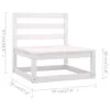 The Living Store 3-tlg. Garten-Lounge-Set mit Kissen Kiefer Produktbild-Vorschau 10