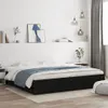 vidaXL Cadre de lit avec tiroirs noir 180x200 cm bois Voir les images du produit 2