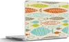 MuchoWow® Laptop Aufkleber Sticker Cover Fisch - 50er Jahre Produktbild-Vorschau 1