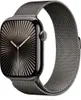A close-up studio shot of an Apple Watch with a Milanese Loop band. Produktbild-Vorschau