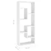 vidaXL Nástenná polica biela 36x16x90 cm Materiál drevo Náhľad obrázku produktu 9